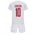 Cheap Denmark Christian Eriksen #10 Away Football Kit Children World Cup 2022 Short Sleeve (+ pants)